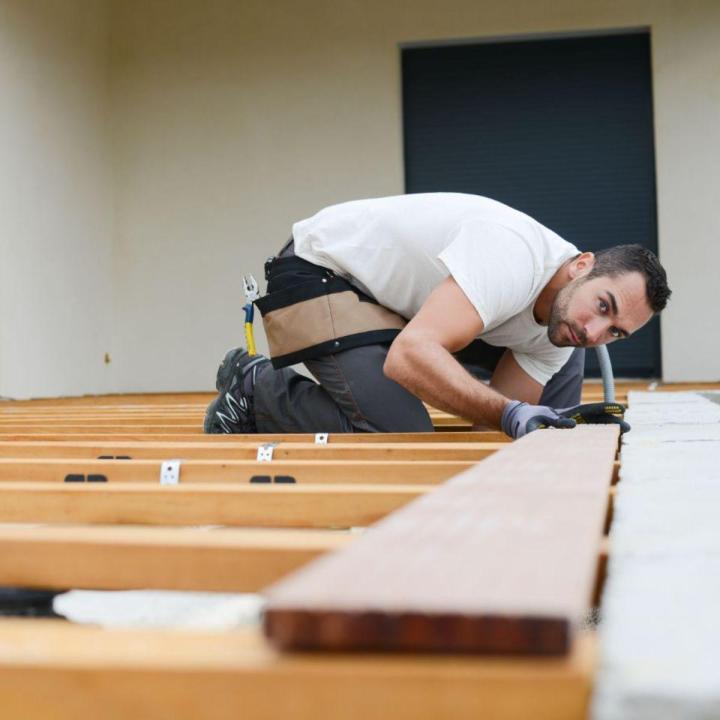 Installation de plancher bois franc, Repentigny